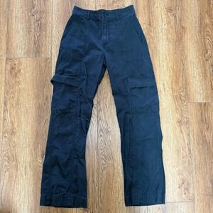 Abercrombie & Fitch Black Cargo Pants Womens 27/4 Utility Y2K Skater Baggy